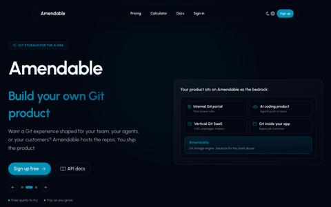 Amendable - Home — screenshot