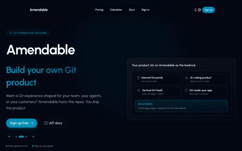 Amendable - Home — screenshot