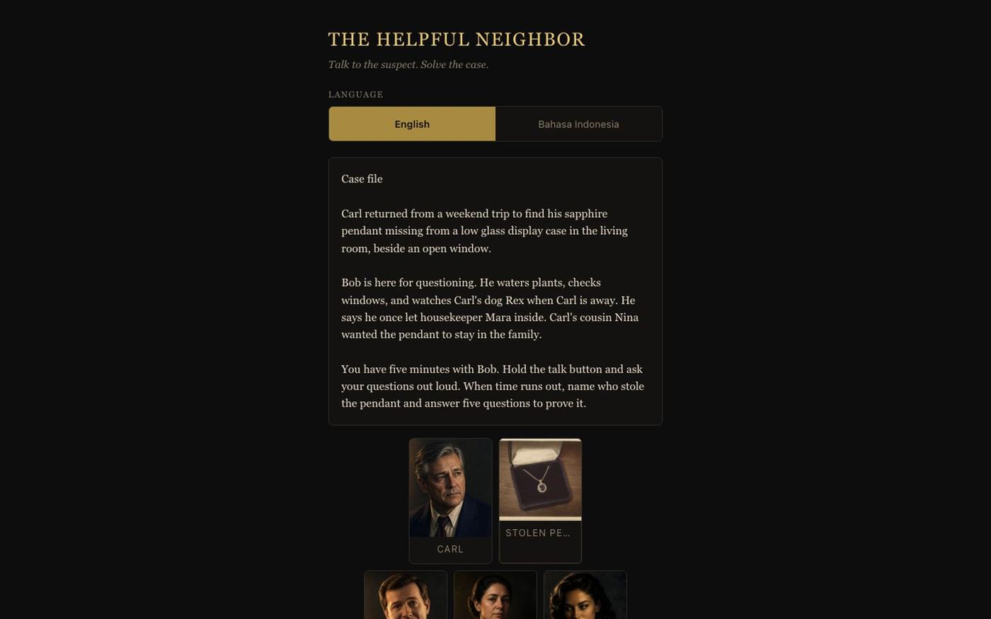 The Helpful Neighbor — screenshot