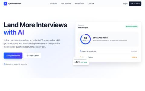 Apna Interview — screenshot