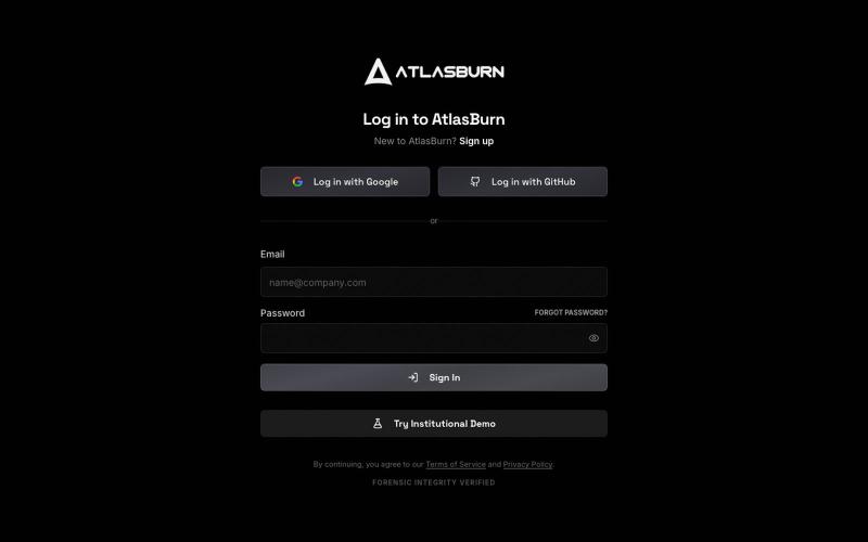 AtlasBurn | AI Capital Risk Engine — screenshot
