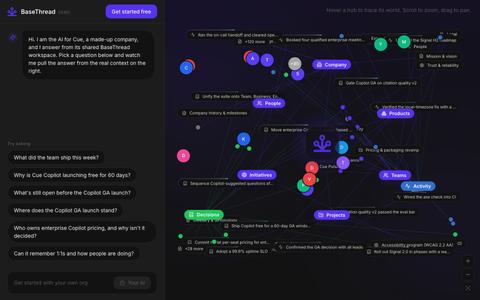 Interactive demo, Basethread — screenshot
