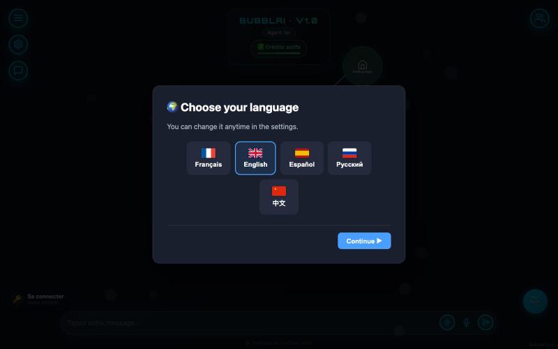 Bubblai v1.0 - Interface Principale — screenshot