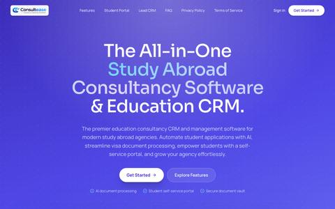 Consultease — Study Abroad Consultancy Software & Education Agency CRM — screenshot