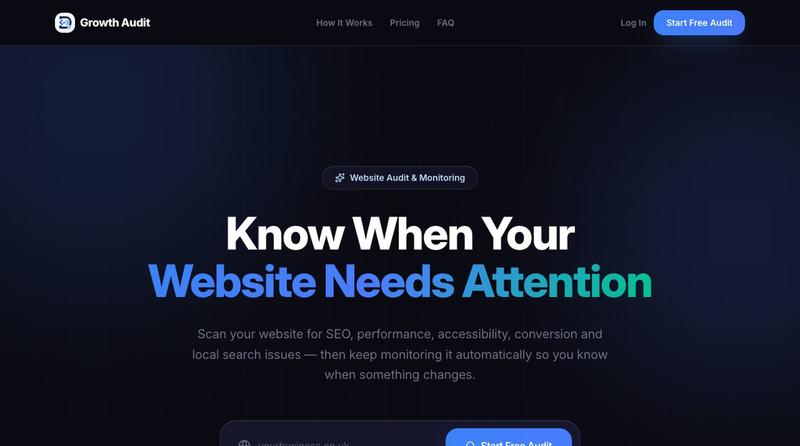 Free AI Website Growth Audit — screenshot