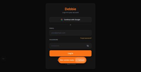 Debbie | Invoicing and Job Management for UK Tradespeople — screenshot