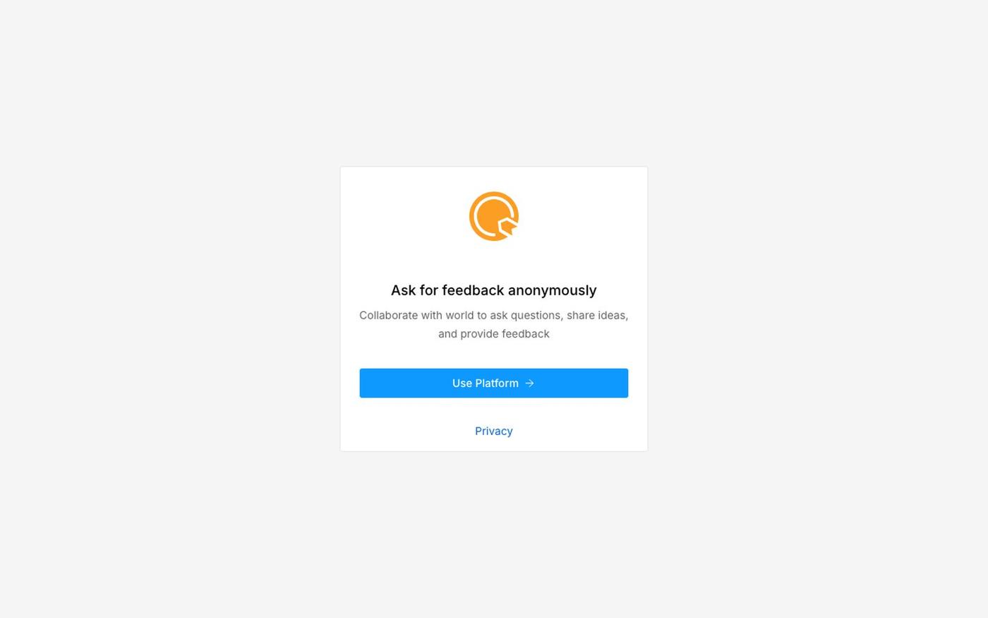 Feedback — screenshot