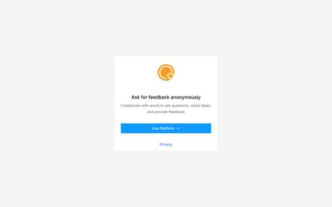 Feedback — screenshot