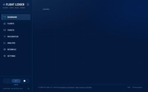 Flight Ledger — United flight costs, PQP & Premier status — screenshot