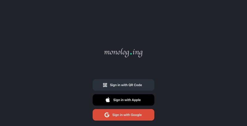 monolog — screenshot