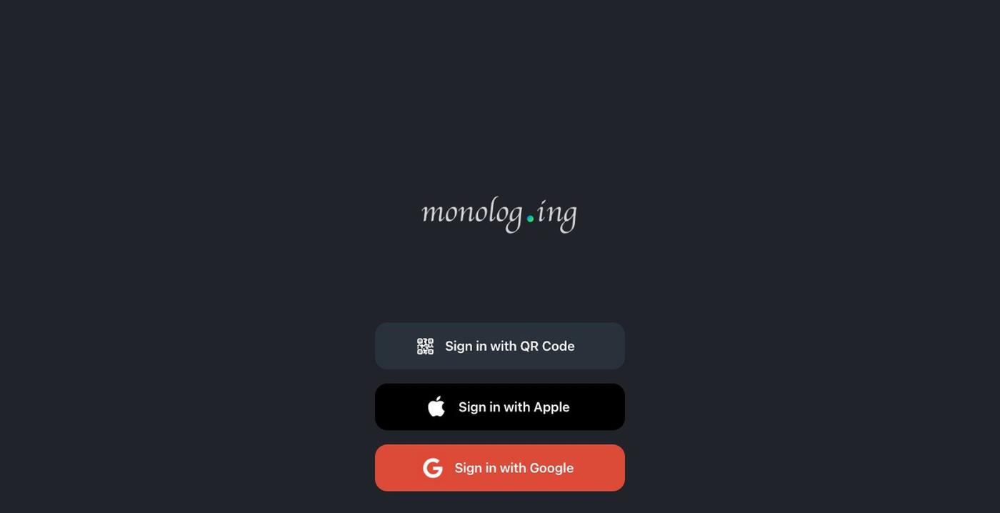 monolog β screenshot