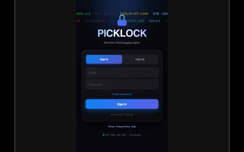 PickLock — screenshot