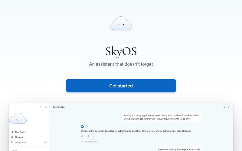 SkyOS — screenshot