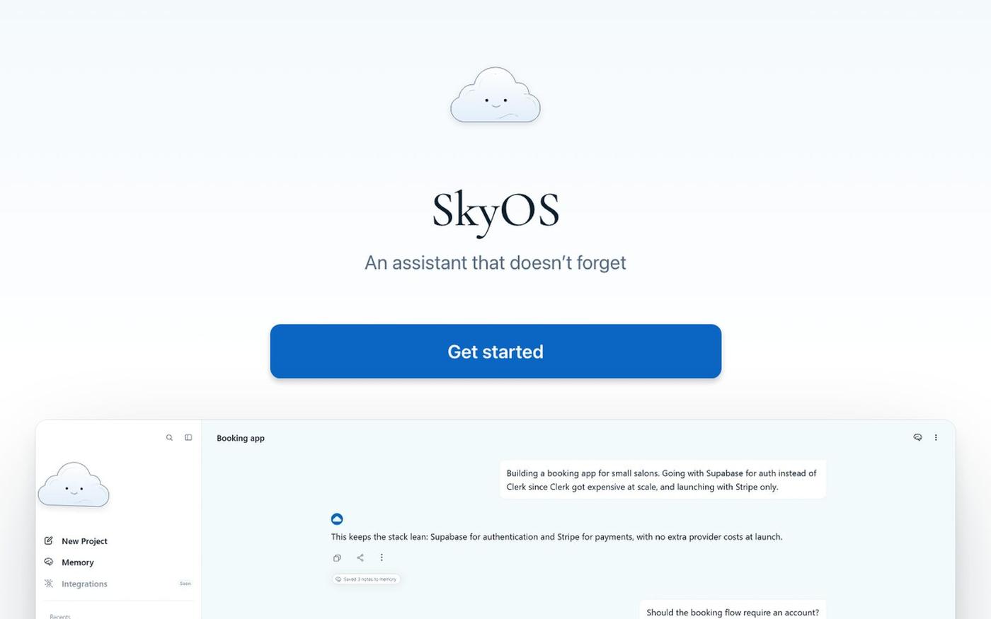 SkyOS — screenshot