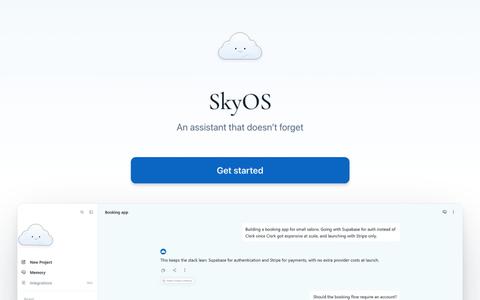 SkyOS — screenshot