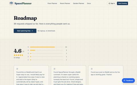 Roadmap | Space Planner — screenshot