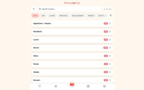 Textual Chef - Clean, text-first recipes — screenshot