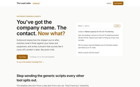 Outbound by The Load Letter — screenshot