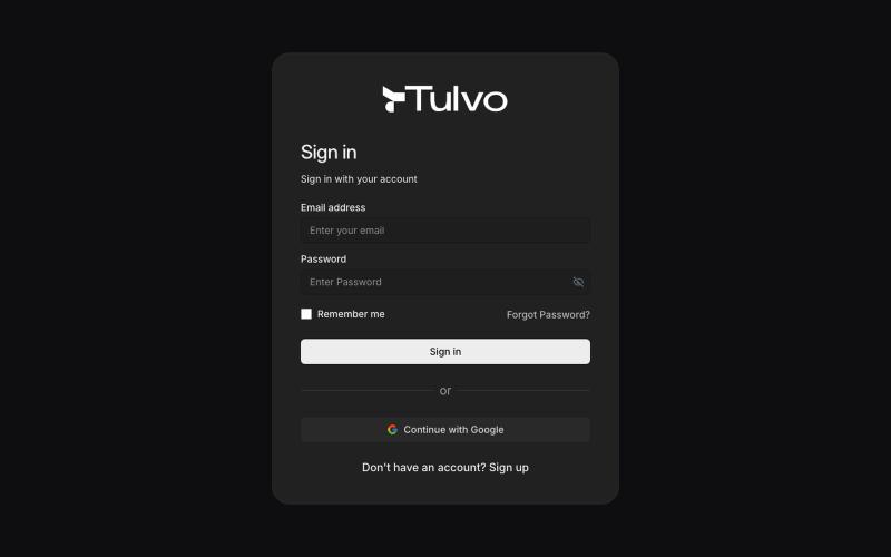 Tulvo — screenshot