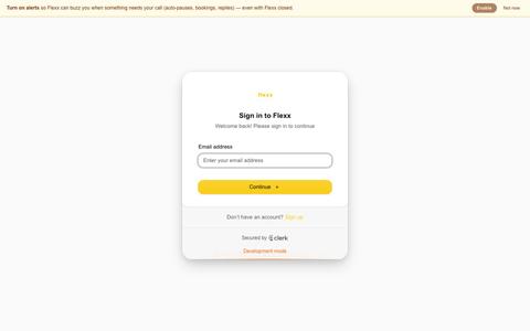 Flexx: texts your customers when you can't — screenshot