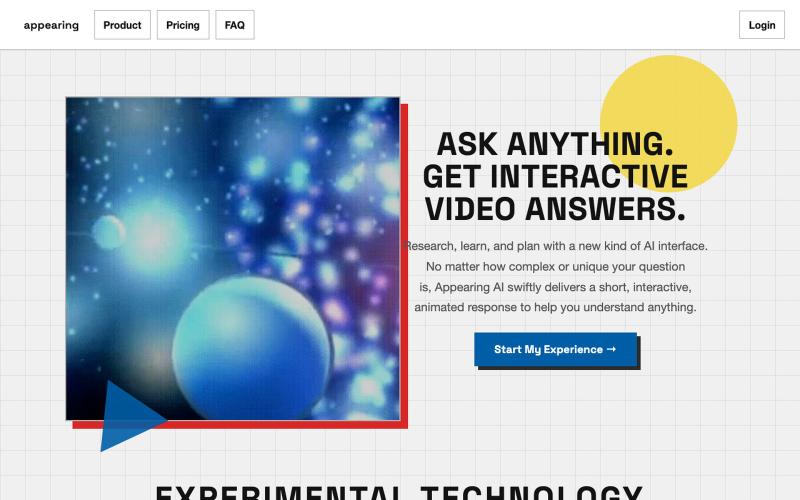 Appearing AI — screenshot