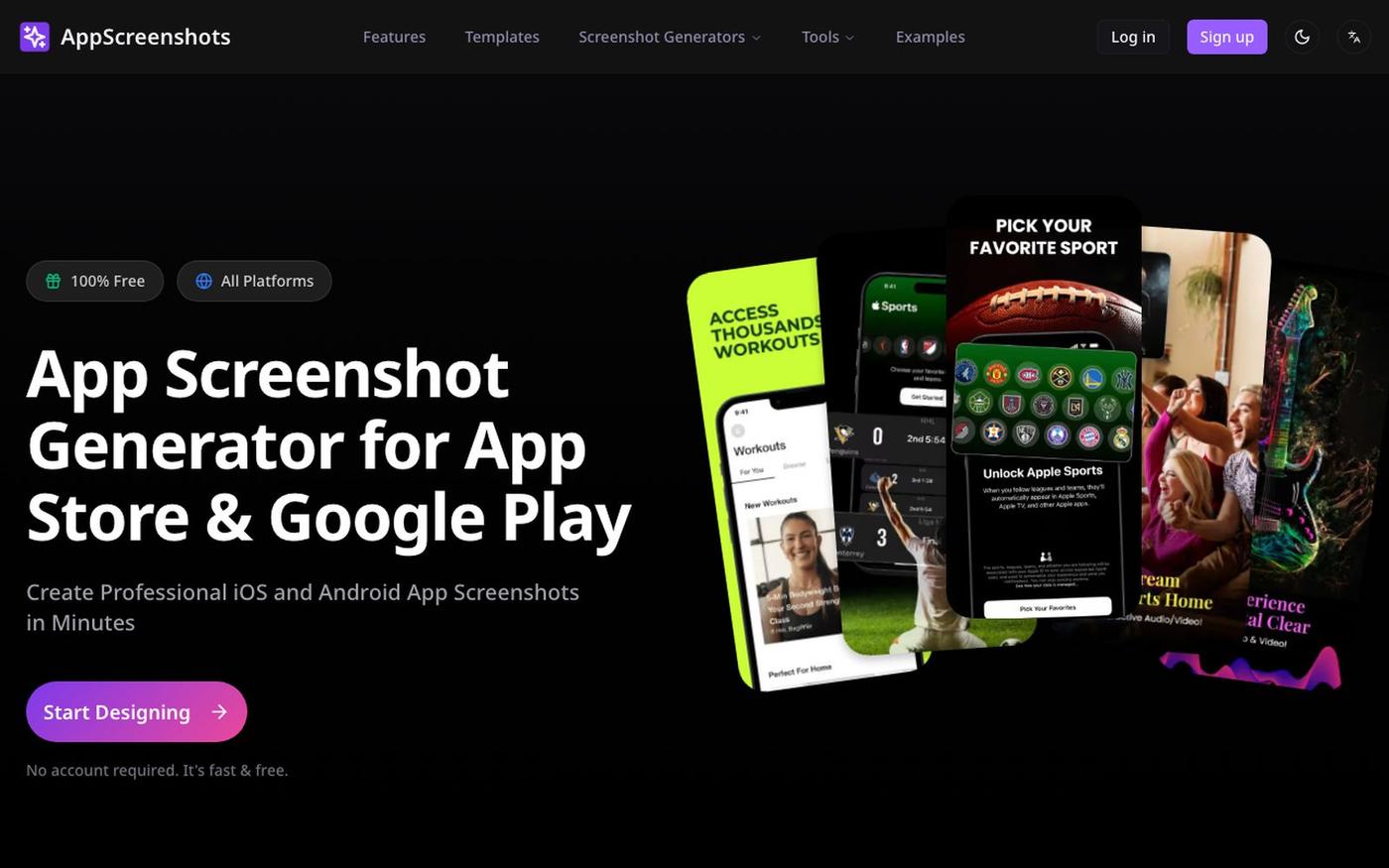Free App Store Screenshot Generator | iOS & Android — screenshot