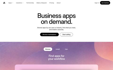 Build, Sell, and Buy AI Apps | AppZilla — screenshot