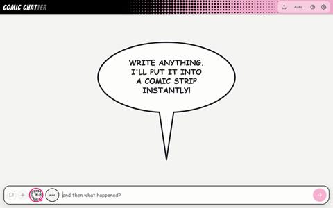Comic Chatter: Comic Strip Maker That Draws What You Type — screenshot