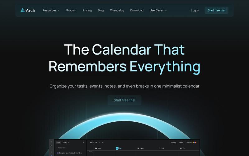 Arch Calendar — screenshot