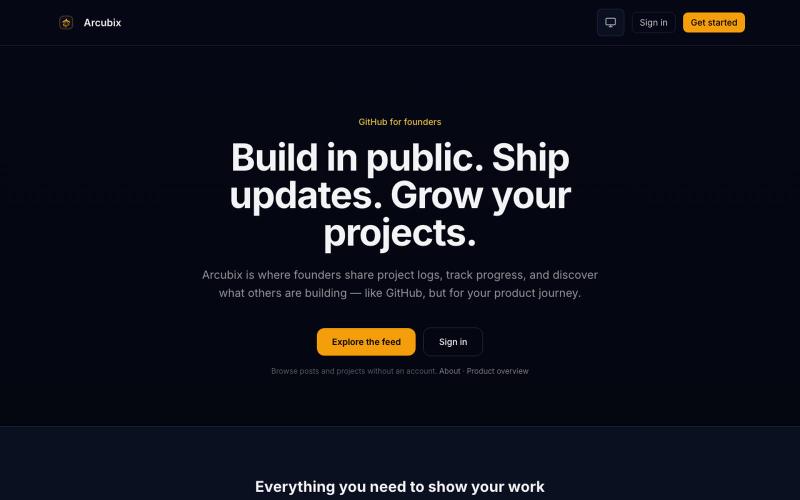 Build in public for founders — screenshot