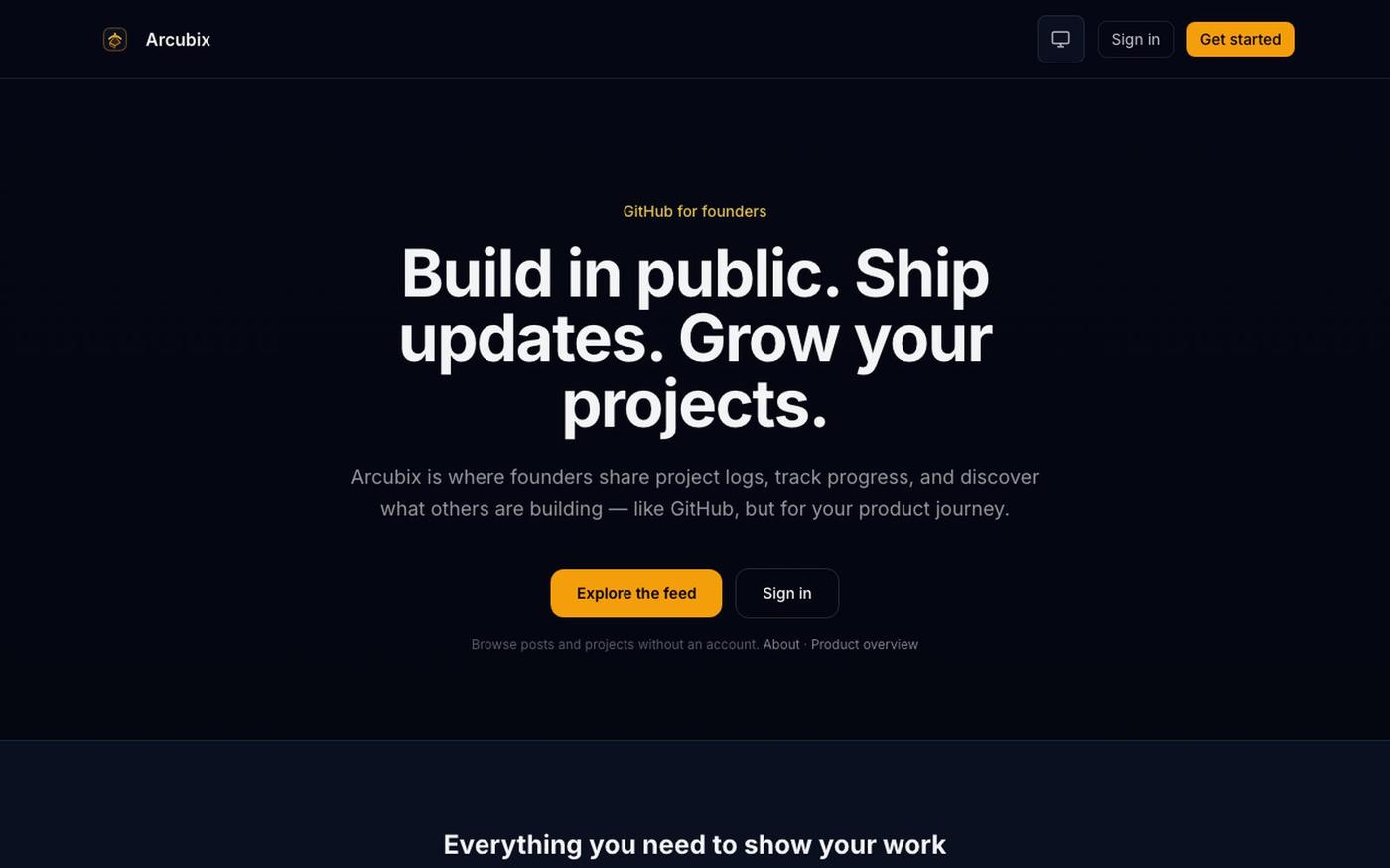 Build in public for founders — screenshot