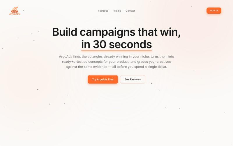 ArgoAds — screenshot