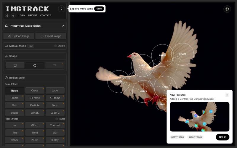 ImageTrack - Blob Tracking Effects for Images | Artkit — screenshot