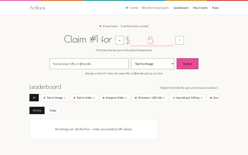 ArtRank — see the output before you click — screenshot