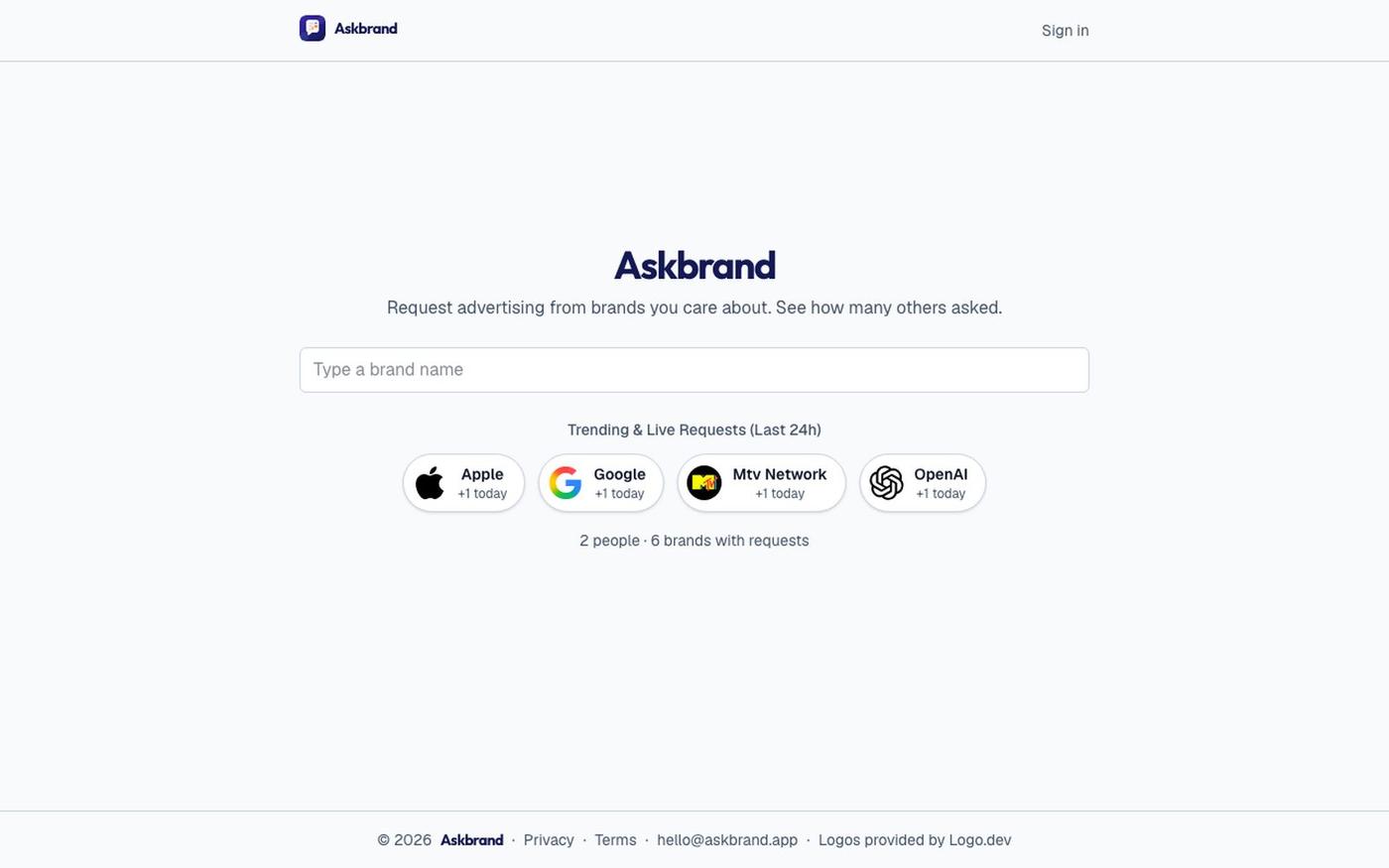 Askbrand — screenshot