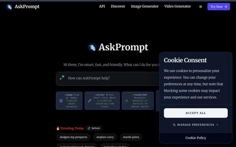 Ask AI Pro: AskPromptAI - AI Assistant for Students, Creators & Professionals — screenshot