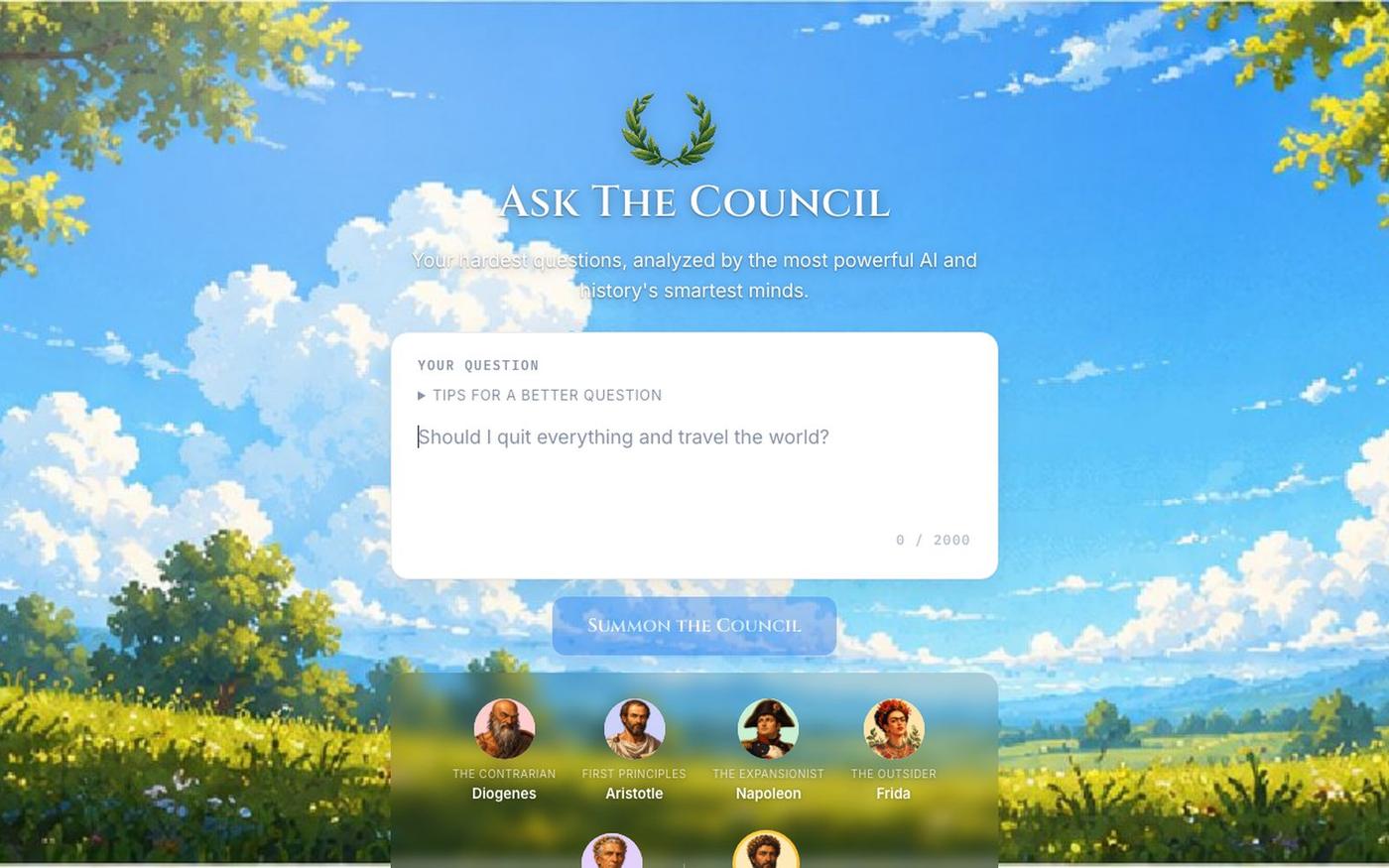 Ask The Council — screenshot