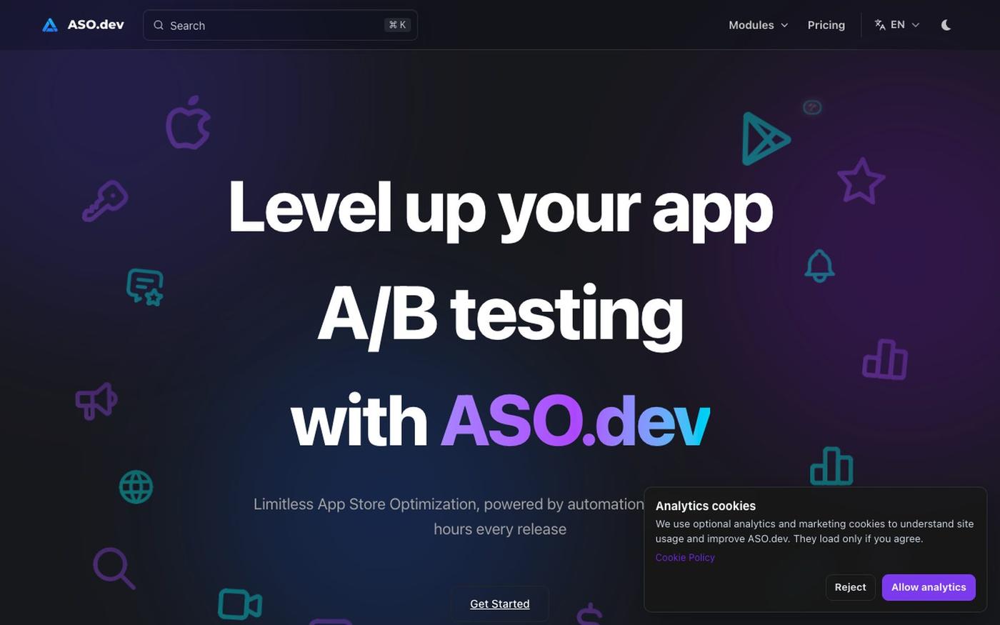 ASO.dev: The Ultimate App Store Optimization Tool for iOS — screenshot
