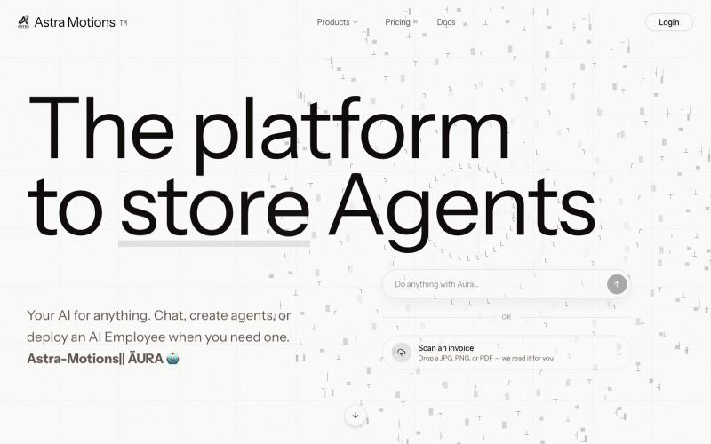Astra Motions - Platform to Create — screenshot