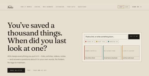 Attic — screenshot