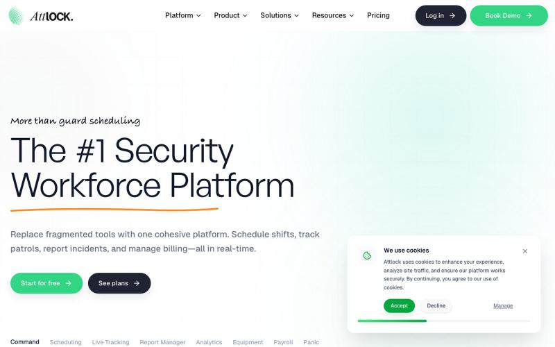 #1 Security Guard Management Software | Attlock — Streamline Your Patrol Busines — screenshot