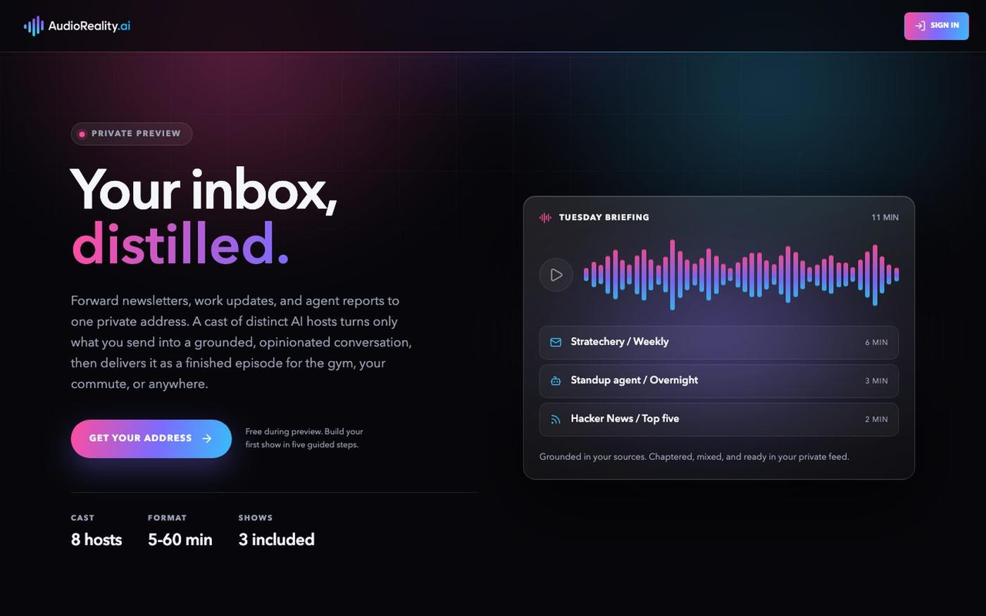 AudioReality.ai — screenshot