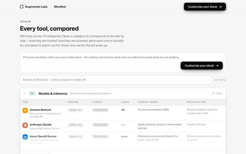 Manifest — screenshot