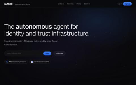 Authex: Autonomous DMARC Enforcement — screenshot