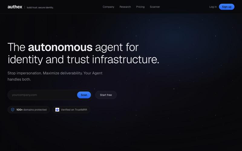 Authex: Autonomous DMARC Enforcement — screenshot