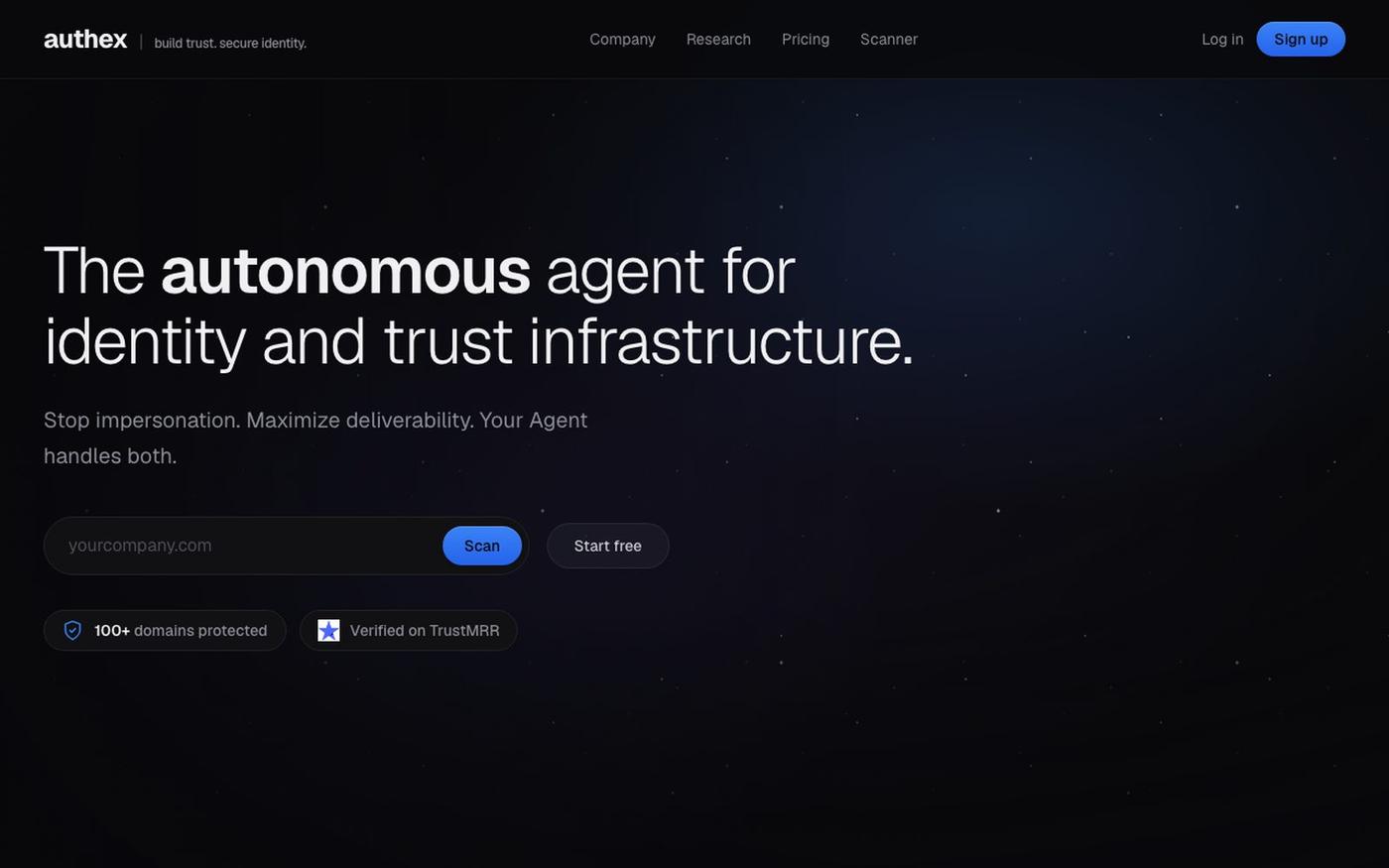 Authex: Autonomous DMARC Enforcement — screenshot