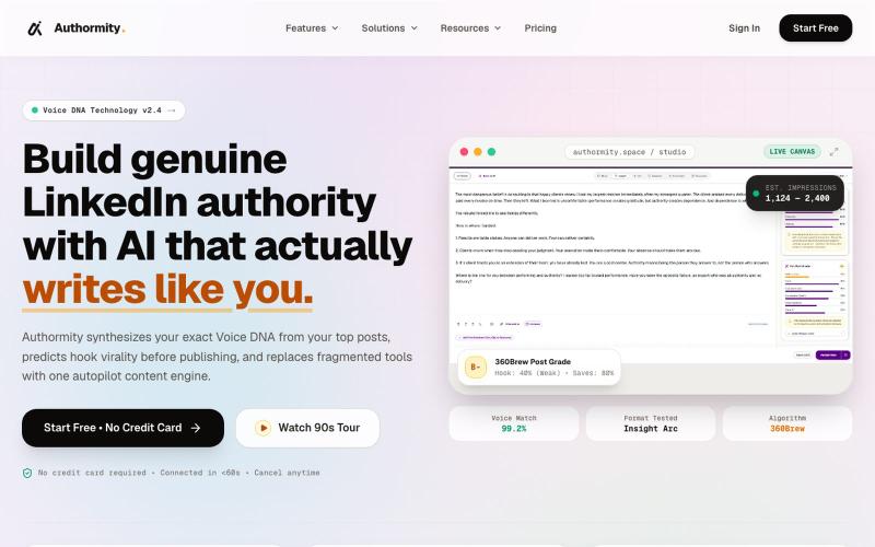 Authormity — LinkedIn Authority Builder — screenshot