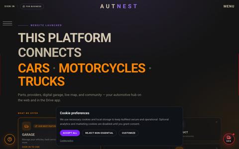 AutNest | Your Automotive Hub — screenshot