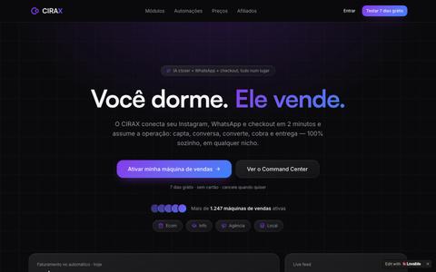 CIRAX — Você dorme. Ele vende. — screenshot