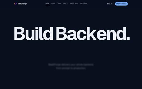 BaaSForge | AI Backend Platform — screenshot